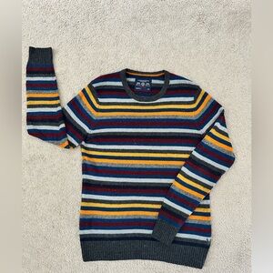 Men's American Eagle Multi-Color Striped Wool Blend Sweater Size Small
